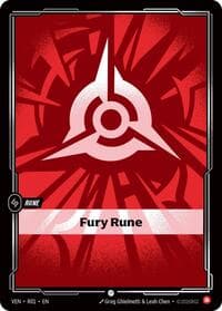 Fury Rune - Vendetta - Riftbound: League of Legends Trading Card Game card