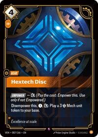 Hextech Disc - Vendetta - Riftbound: League of Legends Trading Card Game card
