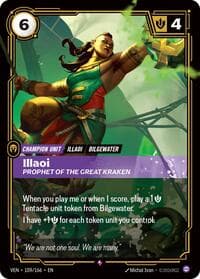 Illaoi, Prophet of the Great Kraken - Vendetta - Riftbound: League of Legends Trading Card Game card