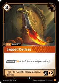 Jagged Cutlass - Vendetta - Riftbound: League of Legends Trading Card Game card