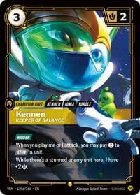 Kennen, Keeper of Balance (Alternate Art) - Vendetta - Riftbound: League of Legends Trading Card Game card