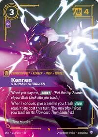 Kennen, Storm of Shuriken - Vendetta - Riftbound: League of Legends Trading Card Game card