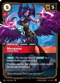 Morgana, Vindictive - Vendetta - Riftbound: League of Legends Trading Card Game card