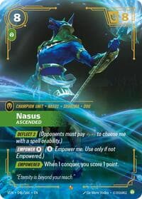 Nasus, Ascended - Vendetta - Riftbound: League of Legends Trading Card Game card