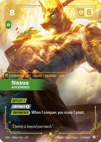 Nasus, Ascended (Alternate Art) - Vendetta - Riftbound: League of Legends Trading Card Game card