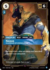 Nasus, Guardian of Knowledge - Vendetta - Riftbound: League of Legends Trading Card Game card