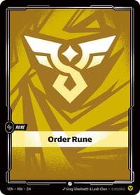 Order Rune - Vendetta - Riftbound: League of Legends Trading Card Game card