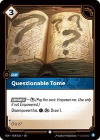 Questionable Tome - Vendetta - Riftbound: League of Legends Trading Card Game card