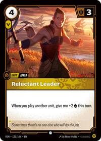Reluctant Leader - Vendetta - Riftbound: League of Legends Trading Card Game card
