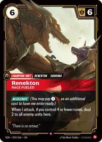 Renekton, Rage Fueled - Vendetta - Riftbound: League of Legends Trading Card Game card