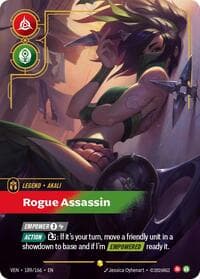 Akali, Rogue Assassin (Overnumbered) - Vendetta - Riftbound: League of Legends Trading Card Game card