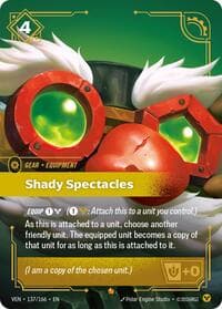 Shady Spectacles - Vendetta - Riftbound: League of Legends Trading Card Game card