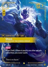 Shen, Leader of the Kinkou Order (Alternate Art) - Vendetta - Riftbound: League of Legends Trading Card Game card
