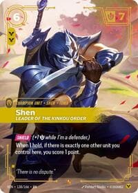 Shen, Leader of the Kinkou Order - Vendetta - Riftbound: League of Legends Trading Card Game card