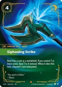 Siphoning Strike - Vendetta - Riftbound: League of Legends Trading Card Game card