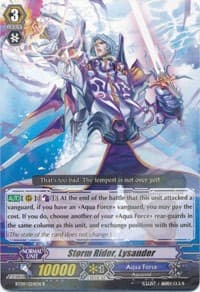 Storm Rider, Lysander - BT09: Clash of Knights & Dragons - Cardfight Vanguard card