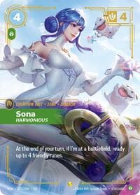 Sona, Harmonious - Vendetta - Riftbound: League of Legends Trading Card Game card