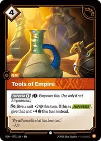 Tools of Empire - Vendetta - Riftbound: League of Legends Trading Card Game card