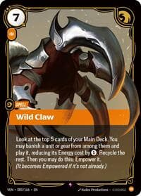 Wild Claw - Vendetta - Riftbound: League of Legends Trading Card Game card