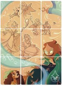 Archazia's Island Puzzle Insert (Set of 9) (Version 2 of 2) - Archazia's Island - Disney Lorcana card
