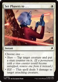 Set Phasers to . . . - Star Trek - Magic: The Gathering card