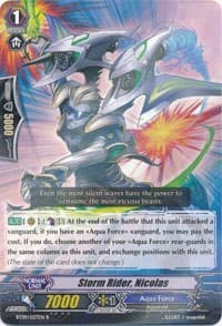 Storm Rider, Nicolas - BT09: Clash of Knights & Dragons - Cardfight Vanguard card