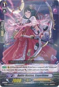Battle Maiden, Sayorihime - BT09: Clash of Knights & Dragons - Cardfight Vanguard card