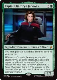 Captain Kathryn Janeway - Star Trek - Magic: The Gathering card