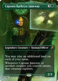 Captain Kathryn Janeway (Borderless) - Star Trek - Magic: The Gathering card