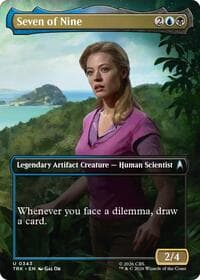 Seven of Nine (Borderless) - Star Trek - Magic: The Gathering card