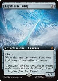 Crystalline Entity (Extended Art) - Star Trek - Magic: The Gathering card