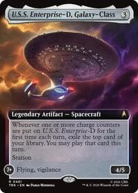 U.S.S. Enterprise-D, Galaxy-Class (Extended Art) - Star Trek - Magic: The Gathering card