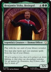 Benjamin Sisko, Besieged - Commander: Star Trek - Magic: The Gathering card