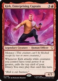 Kirk, Enterprising Captain - Commander: Star Trek - Magic: The Gathering card