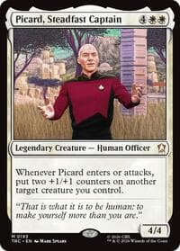 Picard, Steadfast Captain - Commander: Star Trek - Magic: The Gathering card