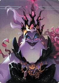 Ursula - Sea Witch Queen Puzzle Insert (Top Middle) - Ursula's Return - Disney Lorcana card