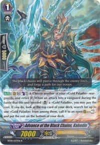Advance of the Black Chains, Kahedin - BT09: Clash of Knights & Dragons - Cardfight Vanguard card