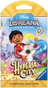 Disney Lorcana: Hyperia City Sleeved Booster Pack - Hyperia City - Disney Lorcana card