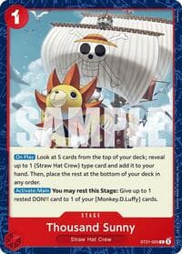 Thousand Sunny - ST-31: Starter Deck 31 RED Monkey.D.Luffy - One Piece Card Game card