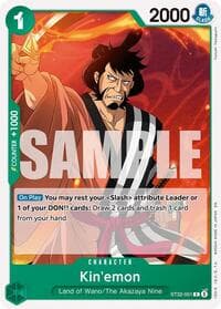 Kin'emon - ST-32: Starter Deck 32 GREEN Roronoa Zoro - One Piece Card Game card