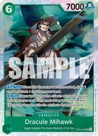 Dracule Mihawk - ST-32: Starter Deck 32 GREEN Roronoa Zoro - One Piece Card Game card
