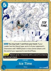 Ice Time - ST-33: Starter Deck 33 BLUE Kuzan - One Piece Card Game card