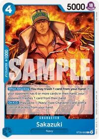 Sakazuki - ST-33: Starter Deck 33 BLUE Kuzan - One Piece Card Game card