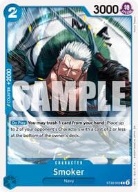 Smoker - ST-33: Starter Deck 33 BLUE Kuzan - One Piece Card Game card