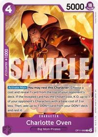 Charlotte Oven - ST-34: Starter Deck 34 PURPLE Charlotte Katakuri - One Piece Card Game card
