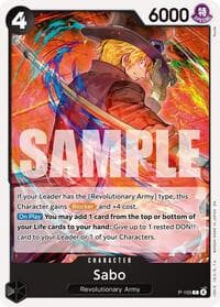 Sabo (P-105) - ST-35: Starter Deck 35 RED/BLACK Sabo - One Piece Card Game card