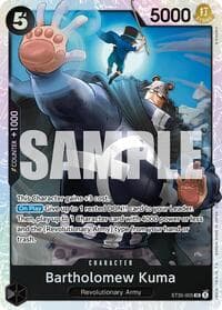 Bartholomew Kuma - ST-35: Starter Deck 35 RED/BLACK Sabo - One Piece Card Game card
