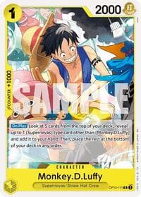 Monkey.D.Luffy - ST-36: Starter Deck 36 YELLOW Eustass"Captain"Kid - One Piece Card Game card