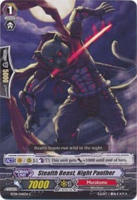 Stealth Beast, Night Panther - BT09: Clash of Knights & Dragons - Cardfight Vanguard card
