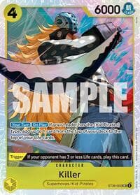 Killer - ST-36: Starter Deck 36 YELLOW Eustass"Captain"Kid - One Piece Card Game card